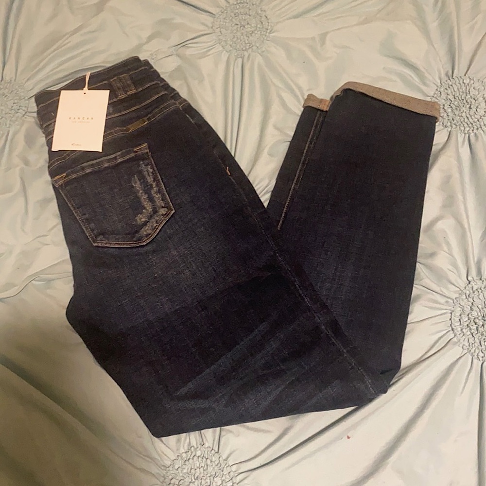 Blue skinny jeans